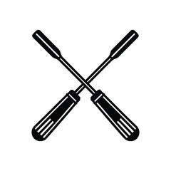 A silhouette of a Chisels Used for carving or cutting wood.
