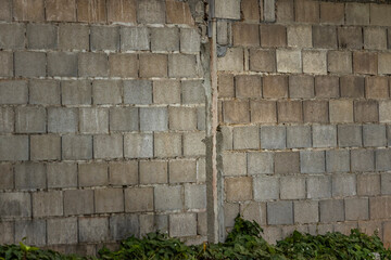 Fototapeta premium old brick wall with fence