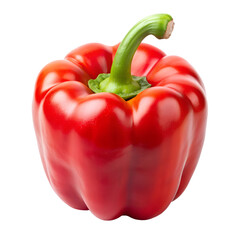 red paprika isolated on white