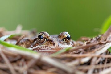 Obraz premium Natural nests for amphibians provide essential habitats that mimic their natural environment, offering a safe and suitable space for breeding and shelter.