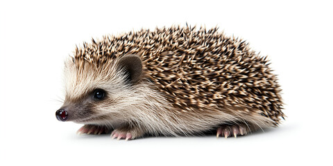 Obraz premium Hedgehog isolated on the White Background.