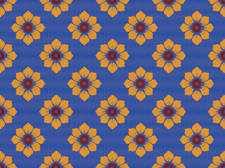 Geometric Ethnic pattern, 
Native American tribal fabric, tile, carpet, vector, 
illustration design, on navy blue background 