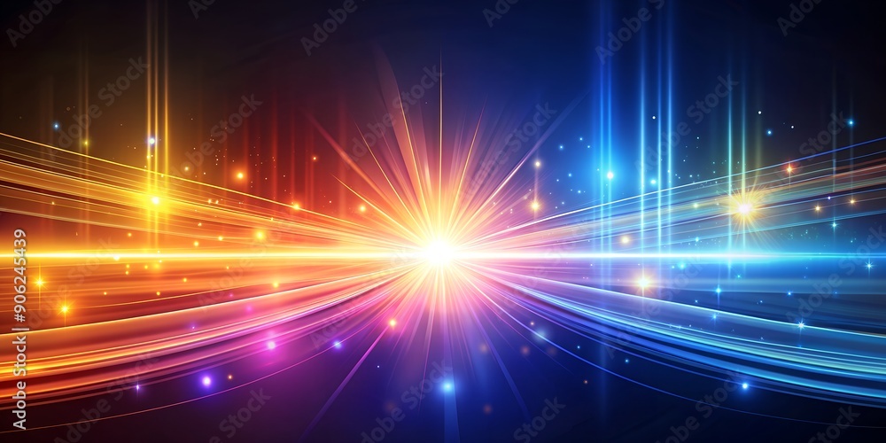 Poster light streaks abstract background ai generative