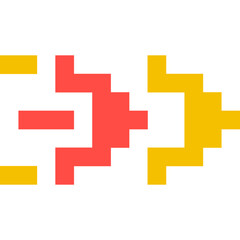 Fototapeta premium Next Arrow Pixel Art