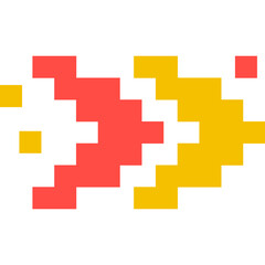 Fototapeta premium Next Arrow Pixel Art
