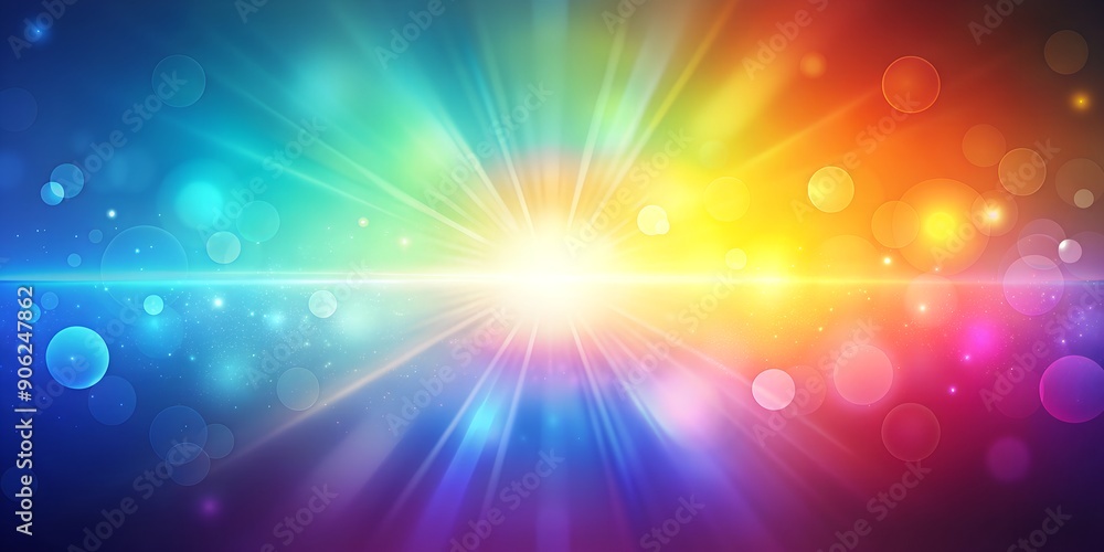 Poster abstract gradient light leak overlay ai generative