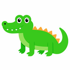 Cute Crocodile Vector Illustration