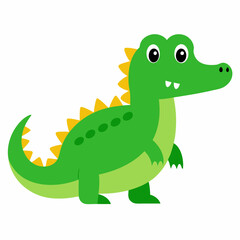 Cute Crocodile Vector Illustration