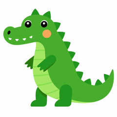 Cute Crocodile Vector Illustration