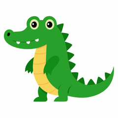 Cute Crocodile Vector Illustration