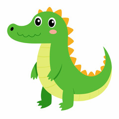 Cute Crocodile Vector Illustration