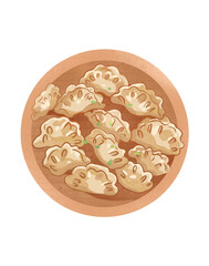 Dumpling illustration
