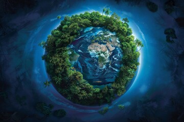 Fototapeta premium Endangered earth ecology studies focus on understanding and addressing the ecological challenges faced by threatened ecosystems and species.