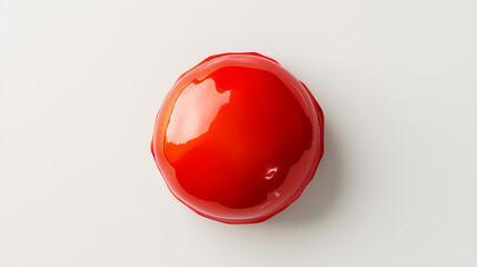 A red spot on a white background