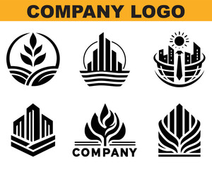 Company logo set. Branding company logo, company logos, company logotype, company looking, EPS 10.