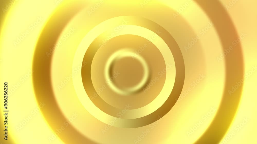 Wall mural gold background animated shape abstract element for motion graphic, on background seamless loop anim