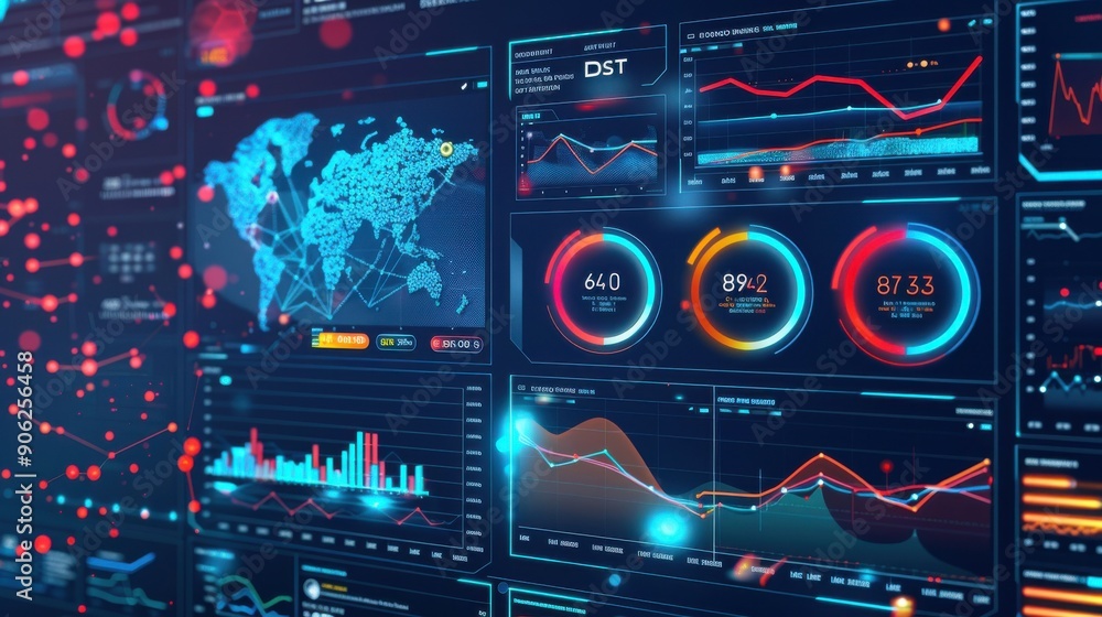 Poster dao operations dashboard with live metrics, transparent and automated.