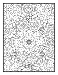 Mandala Coloring Pages. Seamless vector pattern. Black and white linear drawing. coloring page for children and adults. Mandala Coloring Book For Adult. Mandala Coloring Book. 