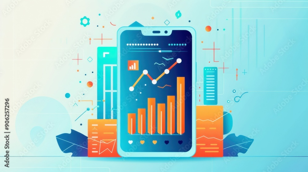 Poster defi app for mobile financial management, accessible and user-friendly.