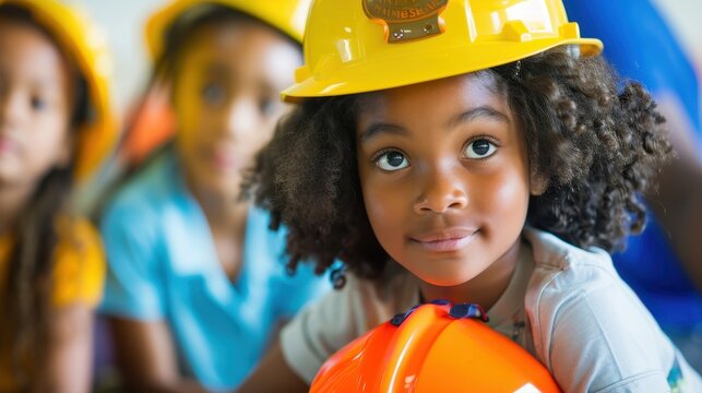 Young Child Practicing Stop, Drop, and Roll Fire Safety Drill at School