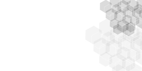 Abstract cube hexagon shape background, Vector illustration for medicine, technology or science design