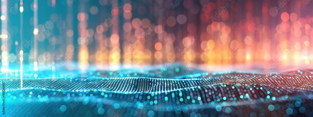 Aufkleber encryption technology, holographic data visualization, advanced digital security, sleek design