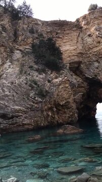 Blue Lagoon of Delik Deniz (Kral Koyu), Gazipasa, Turkey
