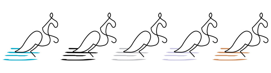 Kangroo icon set.eps