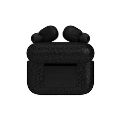 Stylish digital earbuds transparent