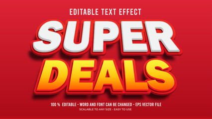 super deals editable text effect