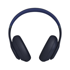 Transparent blue headphone