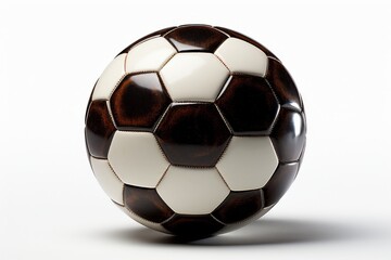 Fototapeta premium Vintage soccer ball and goalpost. 