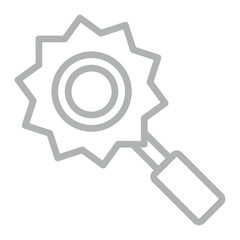 Cutter Vector Line Grey Icon Design