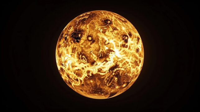 High-resolution stock photo of Venus transit across the sun, a rare celestial event, showcasing the scale and dynamics of our solar system