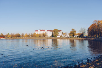 embankment of Wiborgs bay at autumn