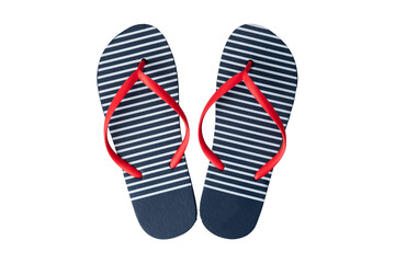 Striped rubber flip flops. Slippers Sandals.