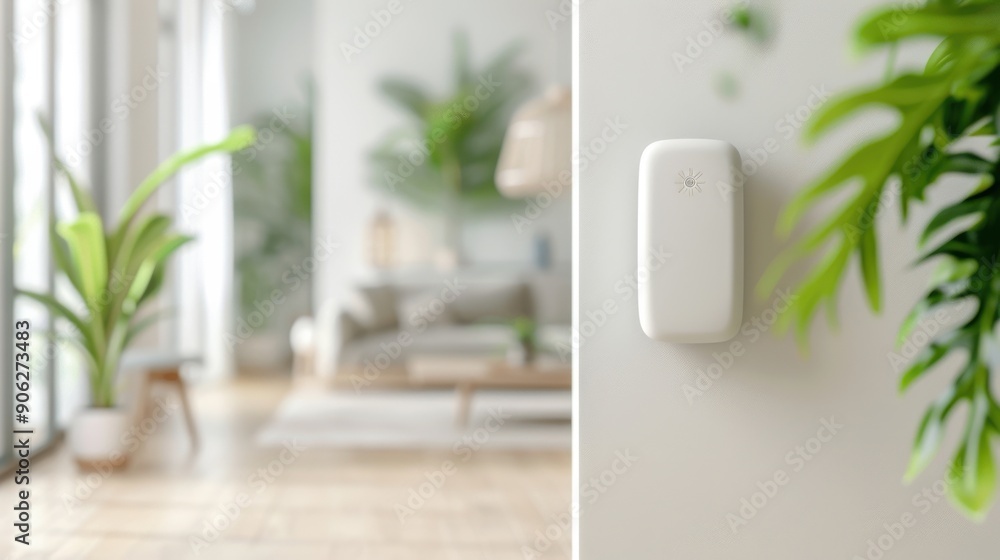 Poster smart home monitoring system with remote access, secure and accessible.