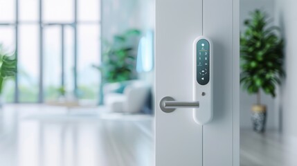 Smart lock with fingerprint recognition, secure and advanced.