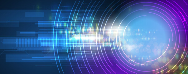 Technology innovation background, idea of global business solution