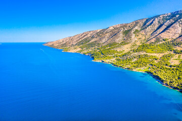 Colorful scenery on Island Brac, Murvica region hidden gem.