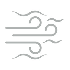 Fresh Air Vector Line Grey Icon Design