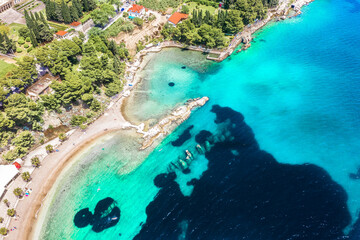 view of the beach Jezinac, Split city landscape