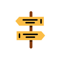 Directional Sign Board icon design