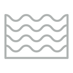 Fertilizer Runoff Vector Line Grey Icon Design