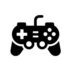 game controller silhouette vector illustration isolated gaming conecpt