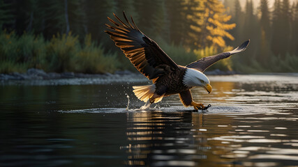 bald eagle in flight