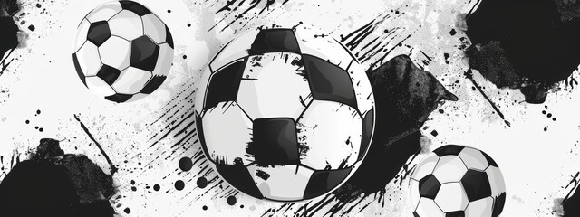 Black and white sports pattern.