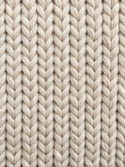 Cozy knitted beige wool texture.