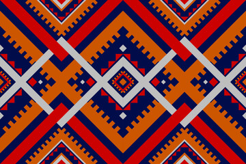 Geometric ethnic seamless pattern traditional. Design for background, wallpaper, illustration, fabric, clothing, carpet, textile, batik, embroidery.