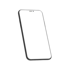 Phone leaned right clear perspective transparent